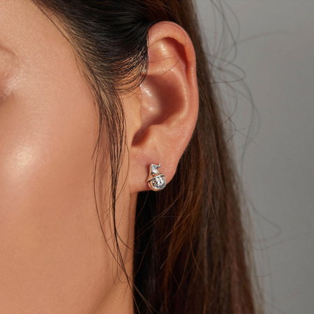 Cercei argint cu dovleac de Halloween [1]