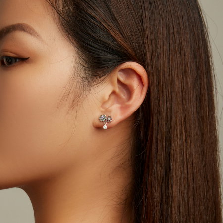 Cercei argint cu flori [5]