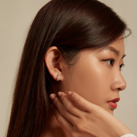 Cercei argint cu flori [3]