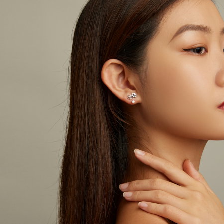 Cercei argint cu flori [6]