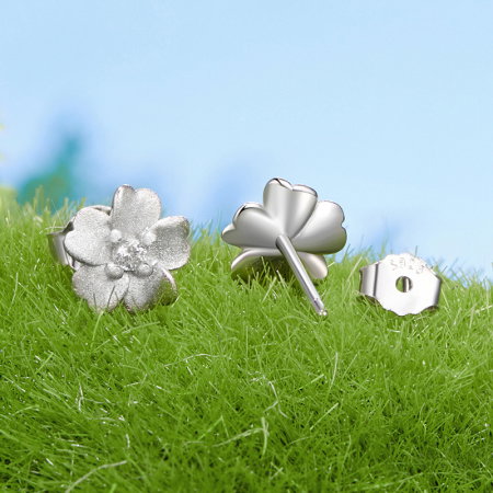 Cercei argint cu flori [3]