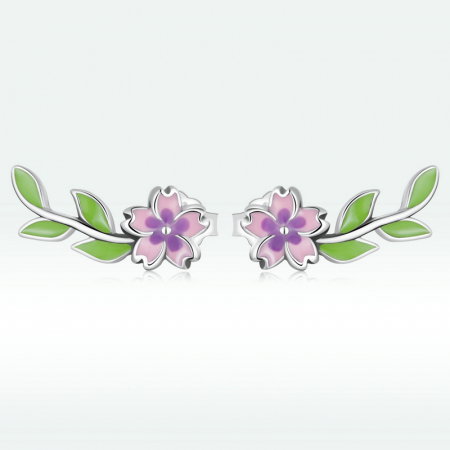Cercei argint cu flori [4]