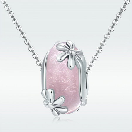 Pandantiv argint cu flori si murano [6]