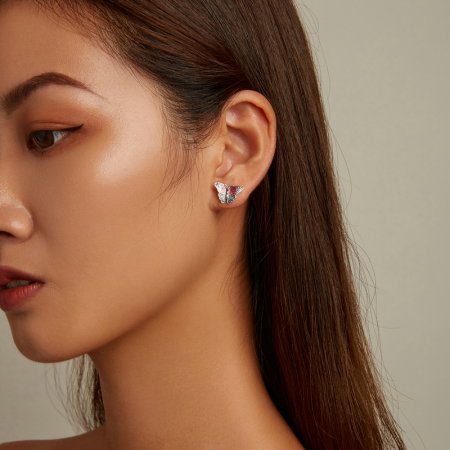 Cercei argint cu fluturasi [3]