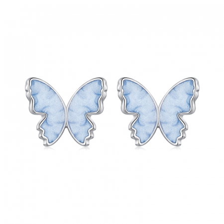 Cercei argint cu fluturasi
