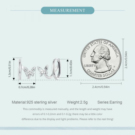 Cercei argint cu fluturasi [9]