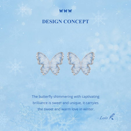 Cercei argint cu fluturasi [14]