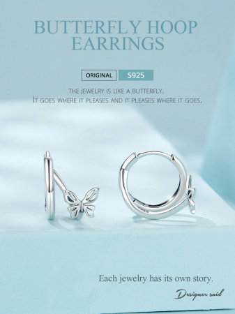 Cercei argint cu fluturasi [12]