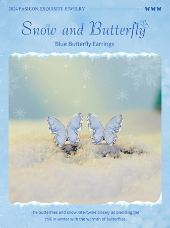 Cercei argint cu fluturasi [20]