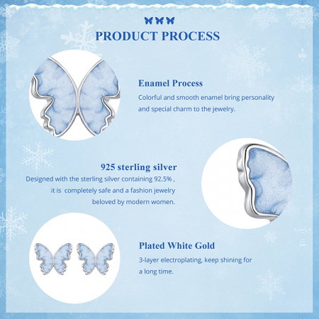 Cercei argint cu fluturasi [9]