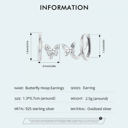 Cercei argint cu fluturasi [8]