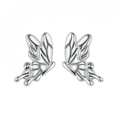 Cercei argint cu fluturasi