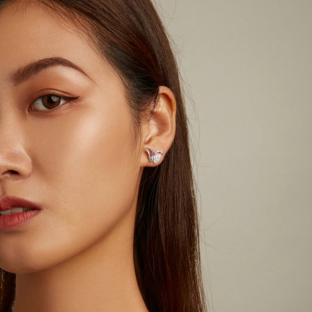 Cercei argint cu fluturasi [7]