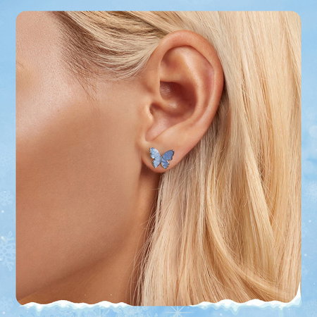 Cercei argint cu fluturasi [15]