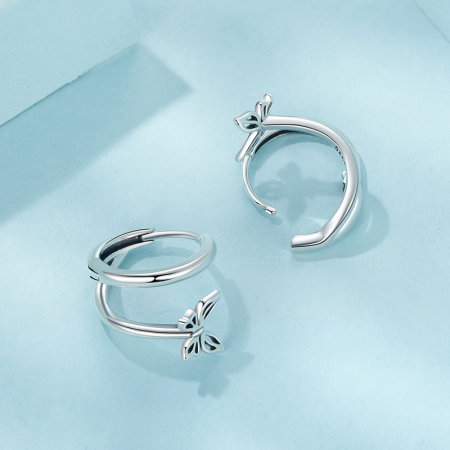 Cercei argint cu fluturasi [6]