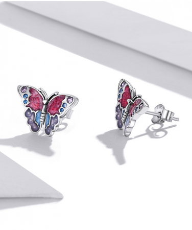 Cercei argint cu fluturasi [10]