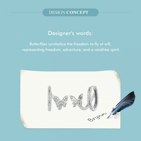 Cercei argint cu fluturasi [11]