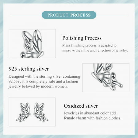 Cercei argint cu fluturasi [10]