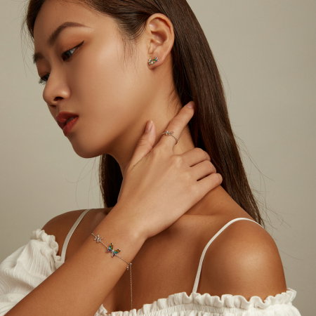 Cercei argint cu fluturasi [4]