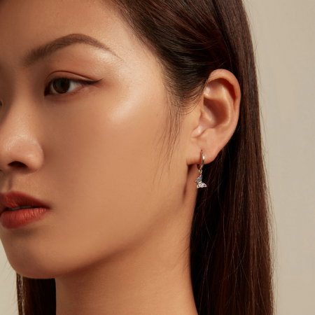 Cercei argint cu fluturasi colorati [5]