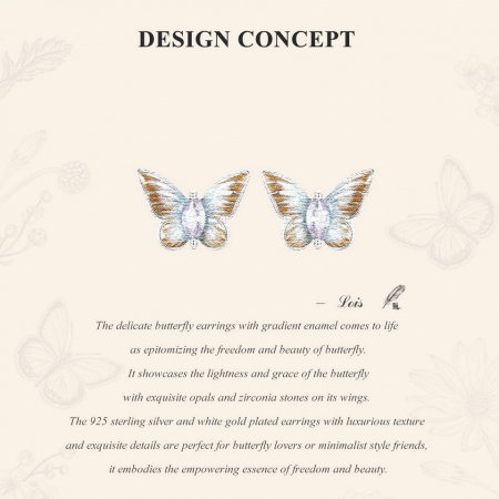 Cercei argint cu fluturi [8]