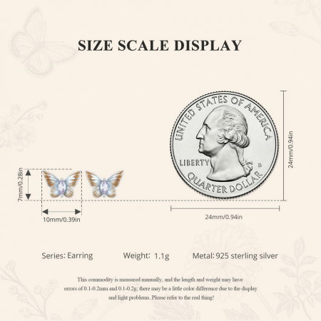 Cercei argint cu fluturi [12]