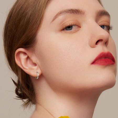 Cercei argint cu frunze [5]