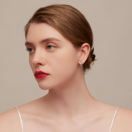 Cercei argint cu frunze [7]