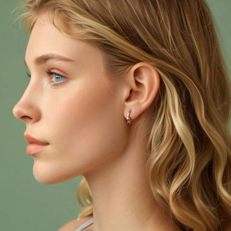 Cercei argint cu fundite [1]