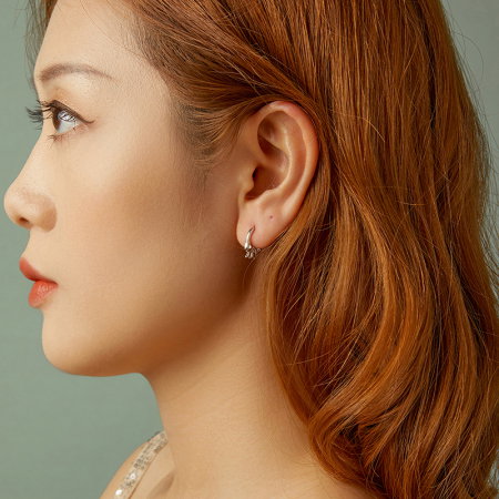 Cercei argint cu fundite [8]