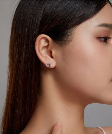 Cercei argint cu inimioare [9]