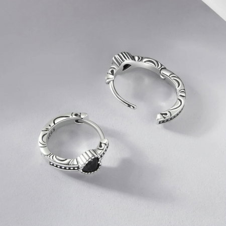 Cercei argint cu inimioare [2]