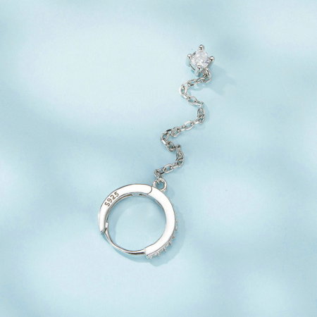 Cercel argint cu lant [5]