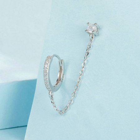 Cercel argint cu lant [4]