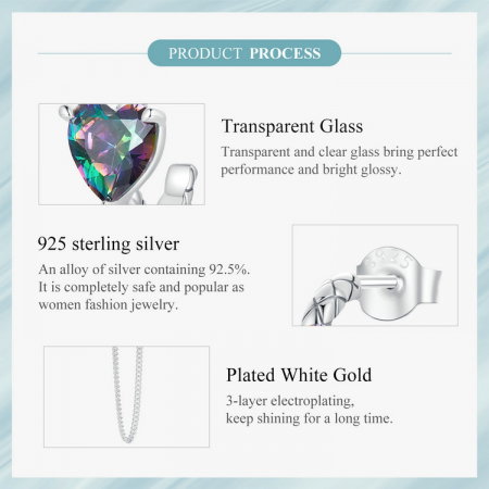 Cercei argint cu lant si inimioare [14]