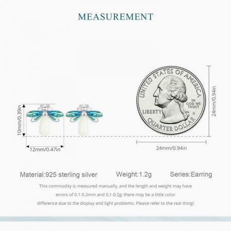 Cercei argint cu licurici fosforescenti [7]