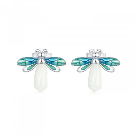 Cercei argint cu licurici fosforescenti [8]