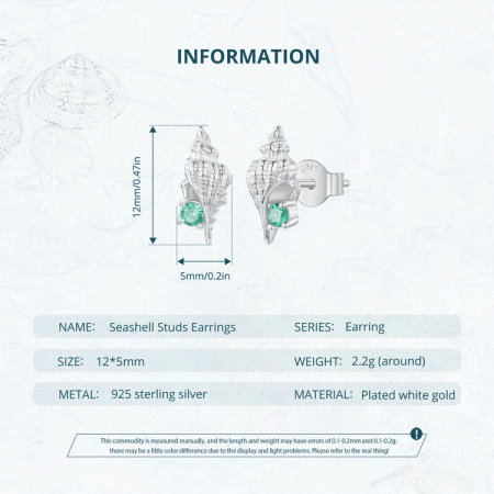 Cercei argint cu melci de mare [9]