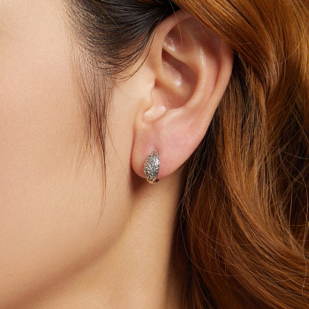 Cercei argint cu model floral [8]