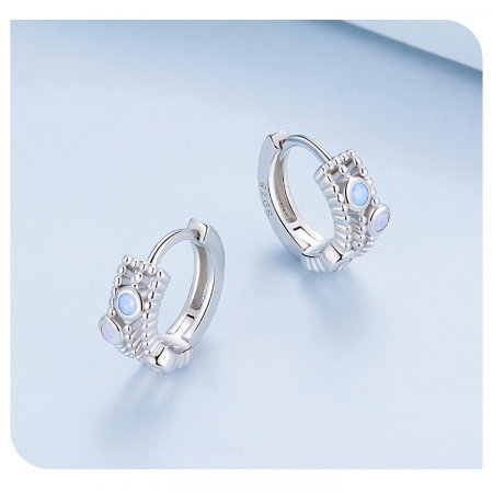 Cercei argint cu opal si zirconiu [9]