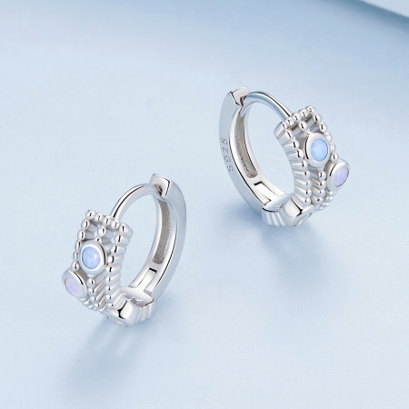 Cercei argint cu opal si zirconiu [6]