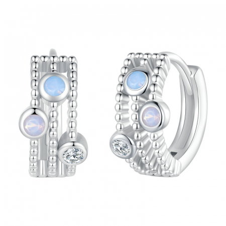 Cercei argint cu opal si zirconiu [7]