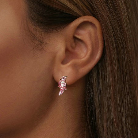 Cercei argint cu papagali [5]