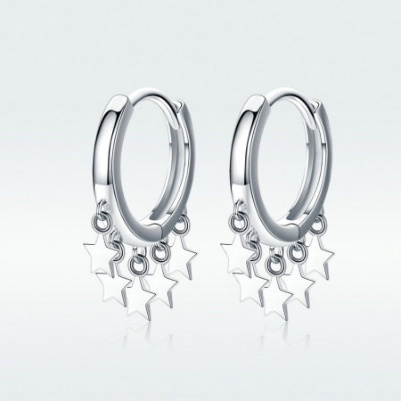 Cercei argint cu pentagrame [7]