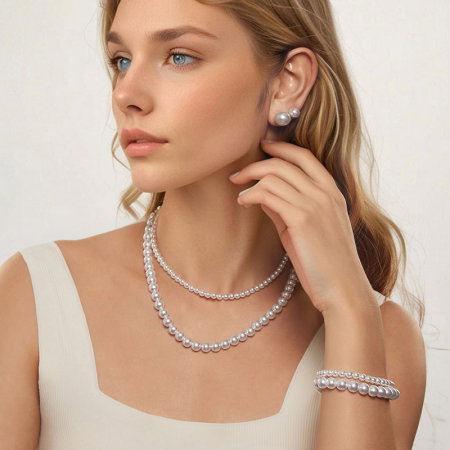 Cercei argint cu perlute [8]