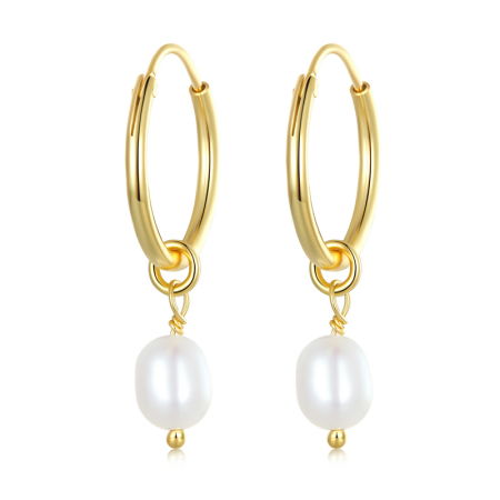 Cercei argint cu perle naturale Baroque