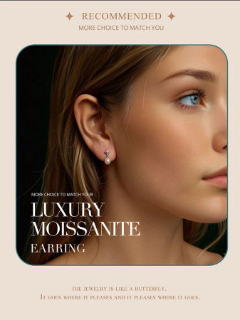 Cercei argint cu perle naturale si Moissanit [16]