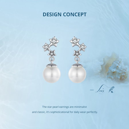 Cercei argint cu perle si zirconii [12]