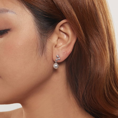 Cercei argint cu perle si zirconii [15]