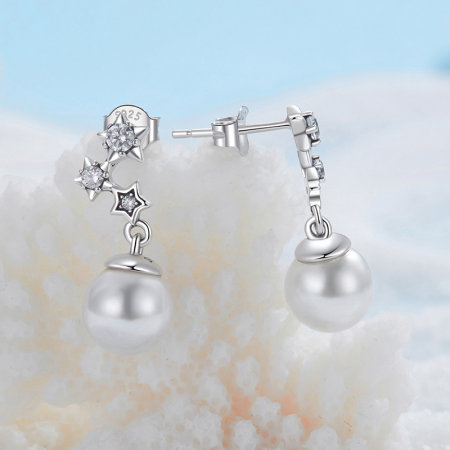 Cercei argint cu perle si zirconii [6]